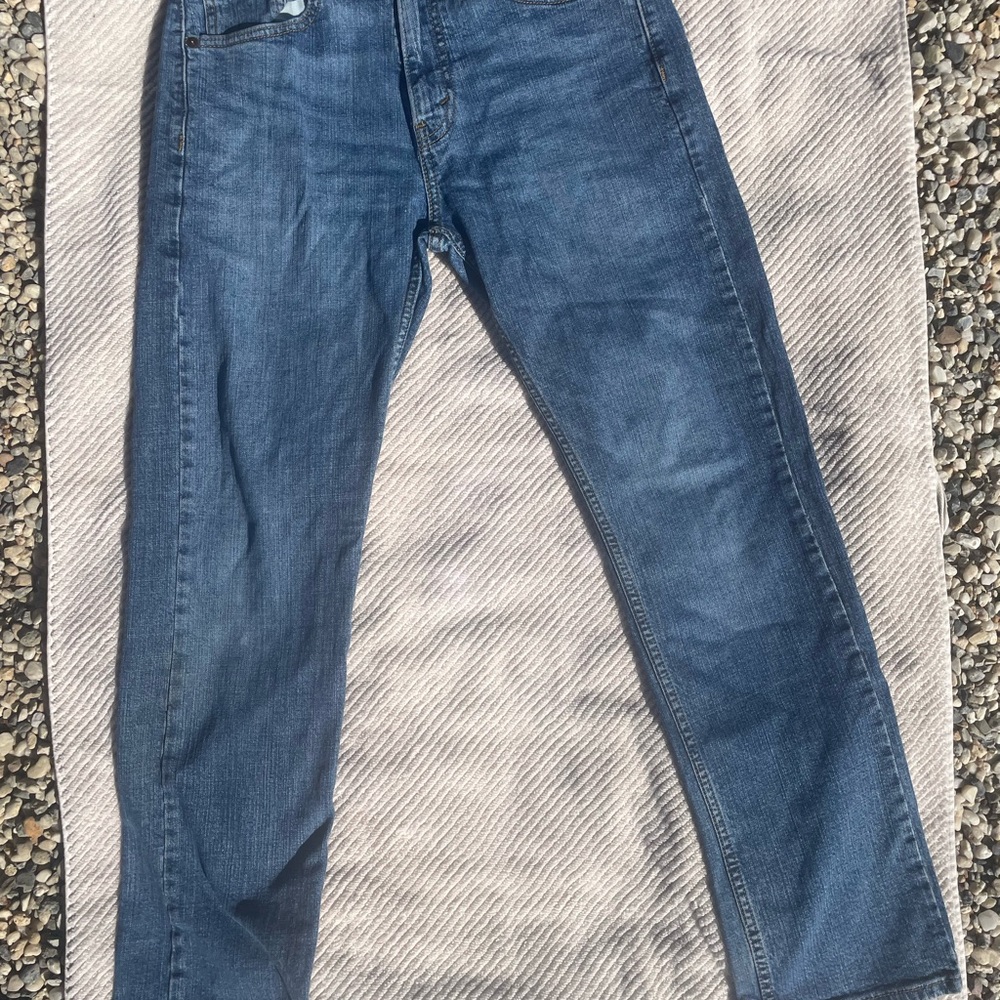 Signature Men's Slim Straight Jeans in Blue Wash